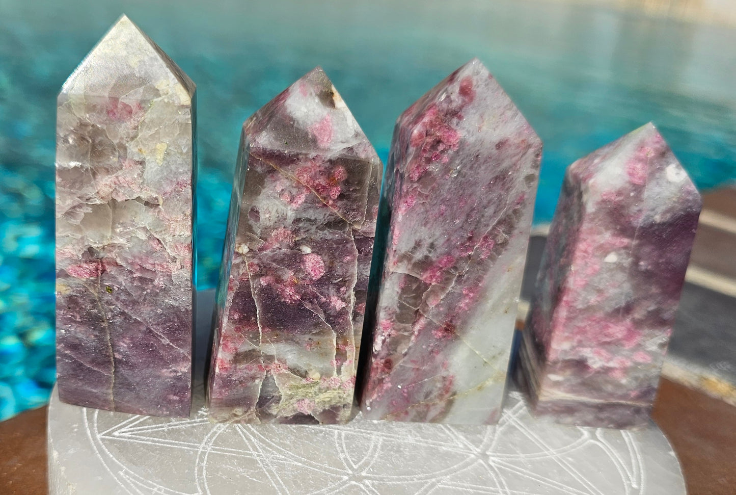 Pink Tourmaline Points