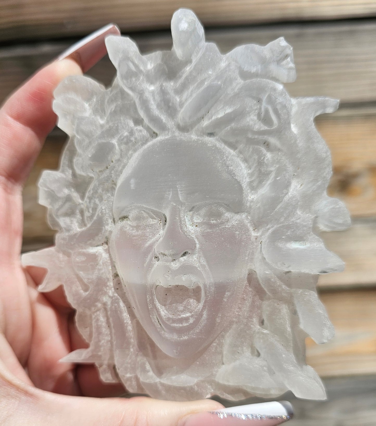 Selenite-Satin Spar Medusa