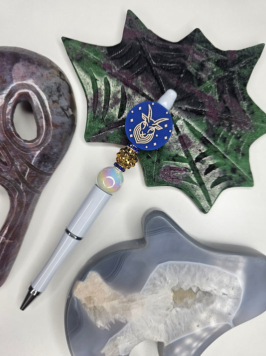 Capricorn Zodiac Beaded Pen