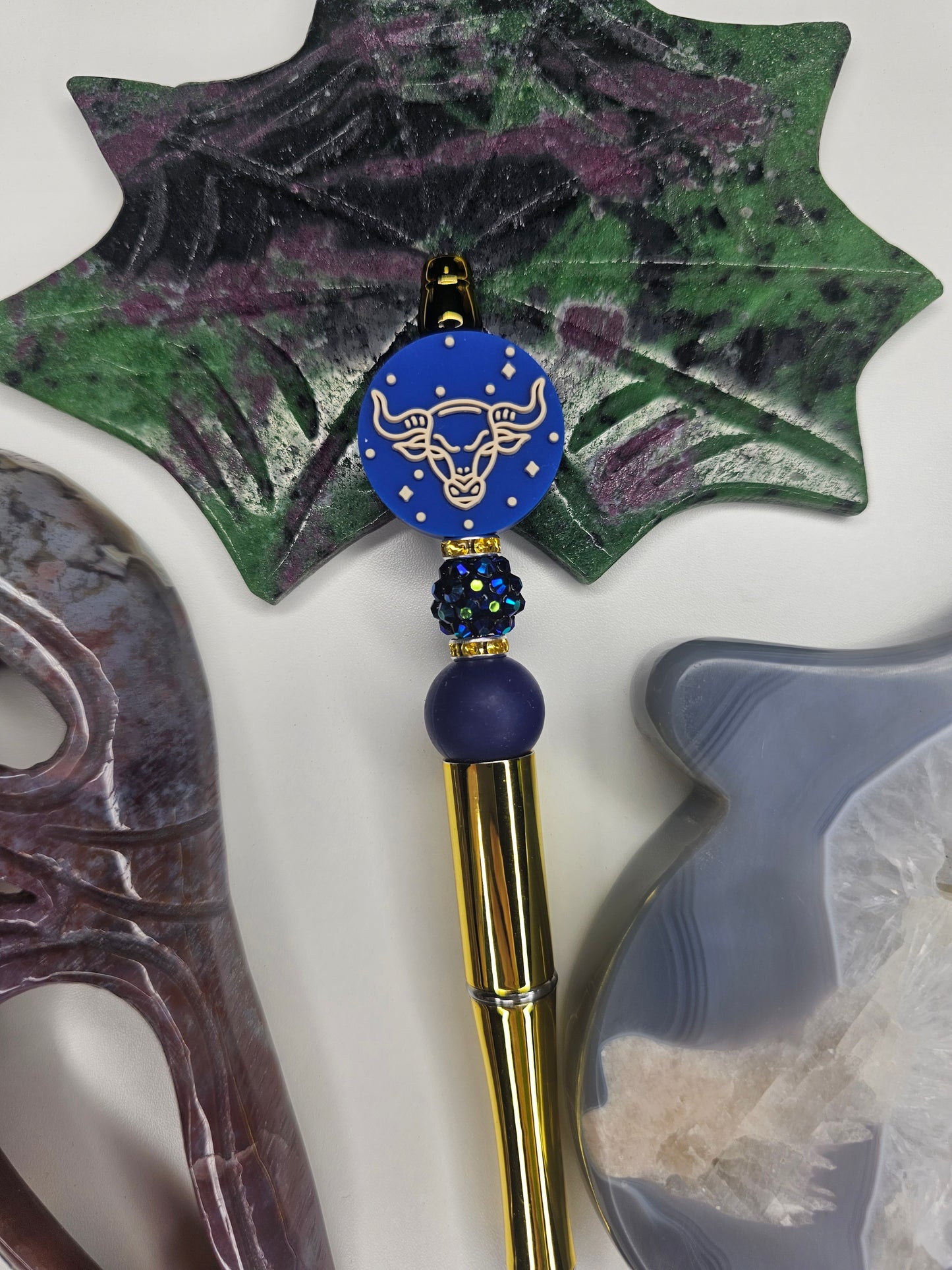 Taurus Zodiac Beaded Pen