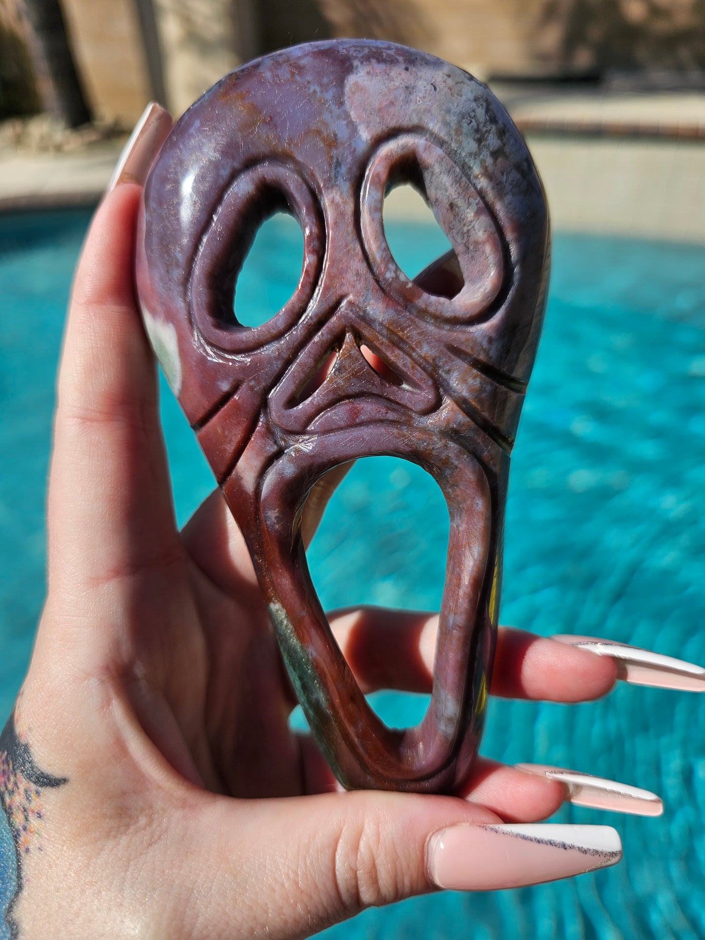 Moss Agate Ghostface Mask #3