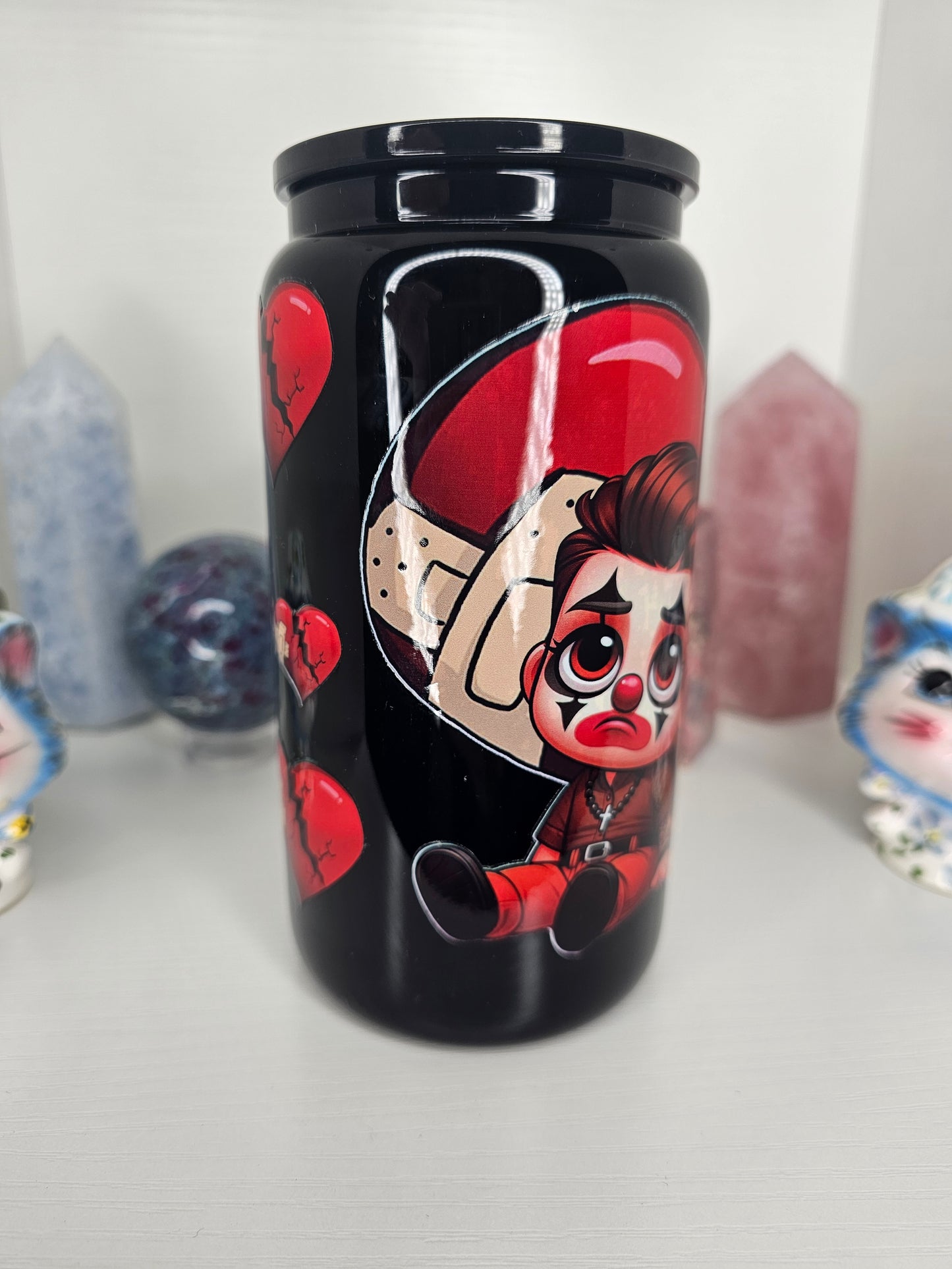 16oz Heartbreaker Glass Cup