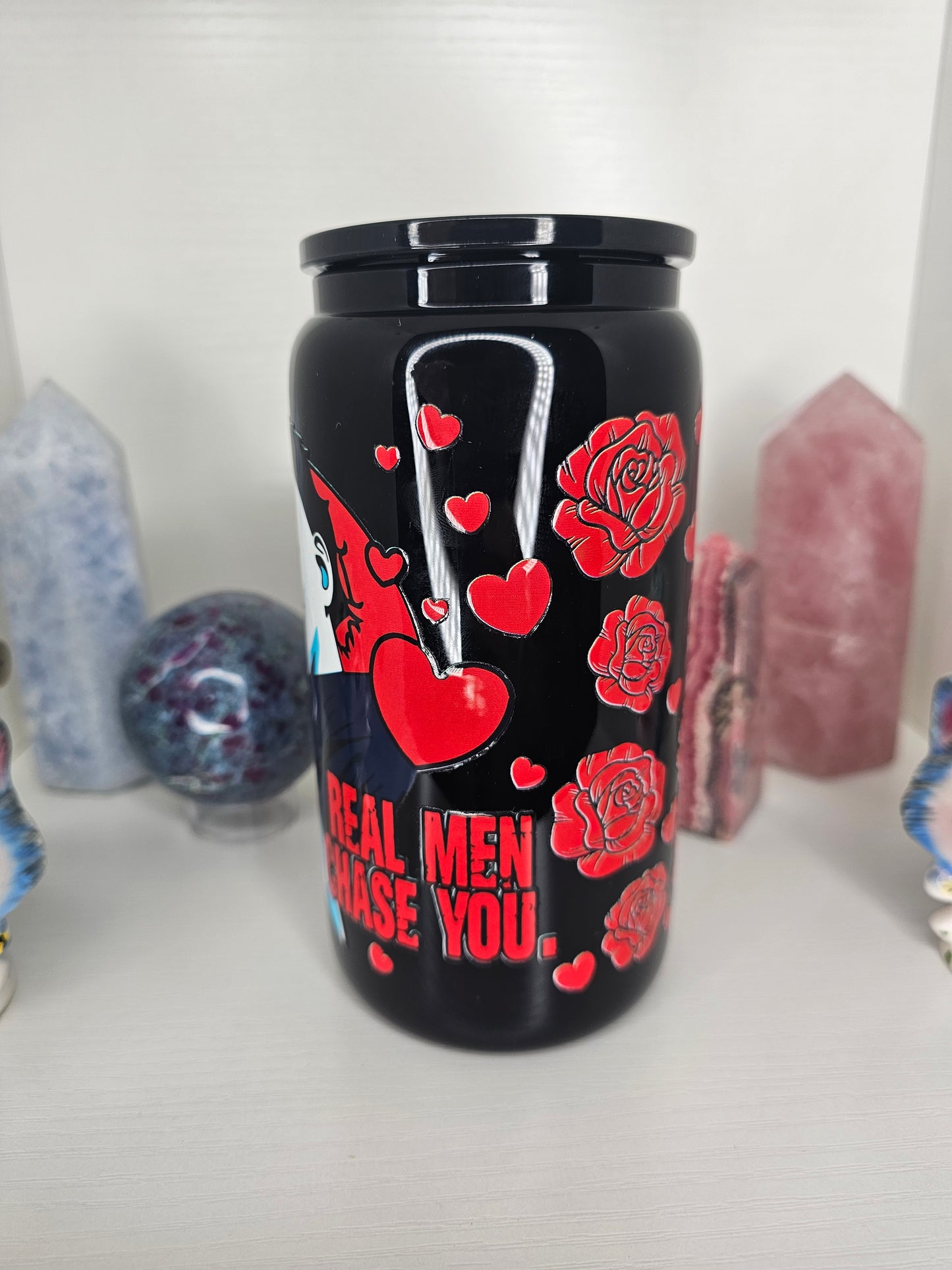 16oz Chase You Glass Cup