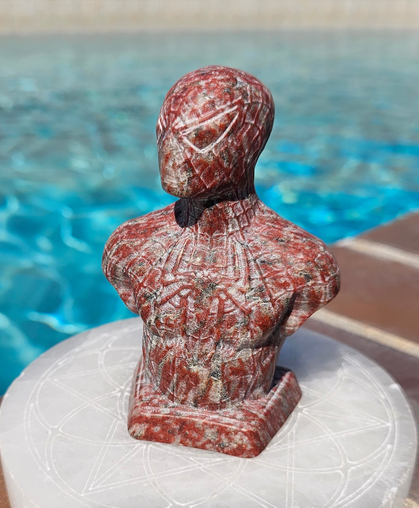 XL Red Jasper Spidey Guy