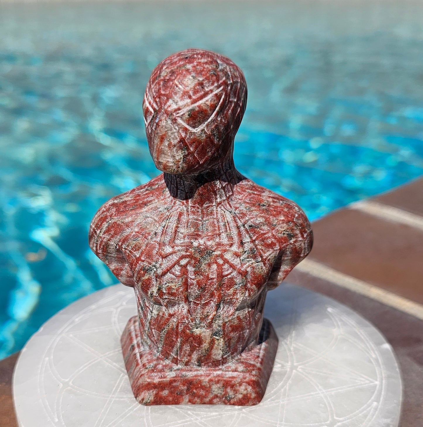 XL Red Jasper Spidey Guy