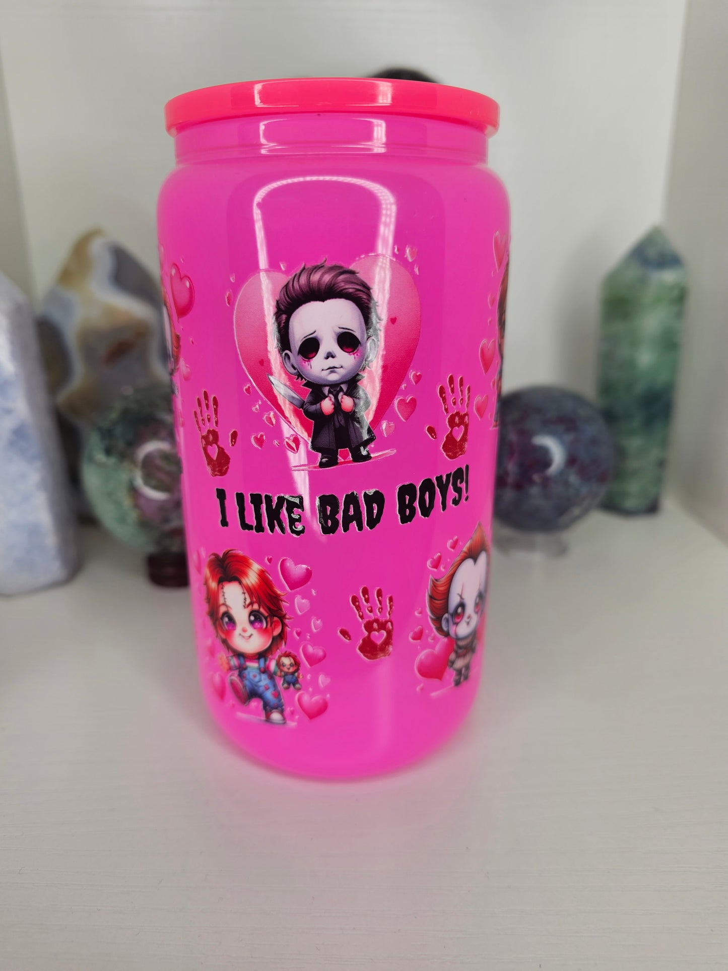 16oz Bad Boys Glass Cup