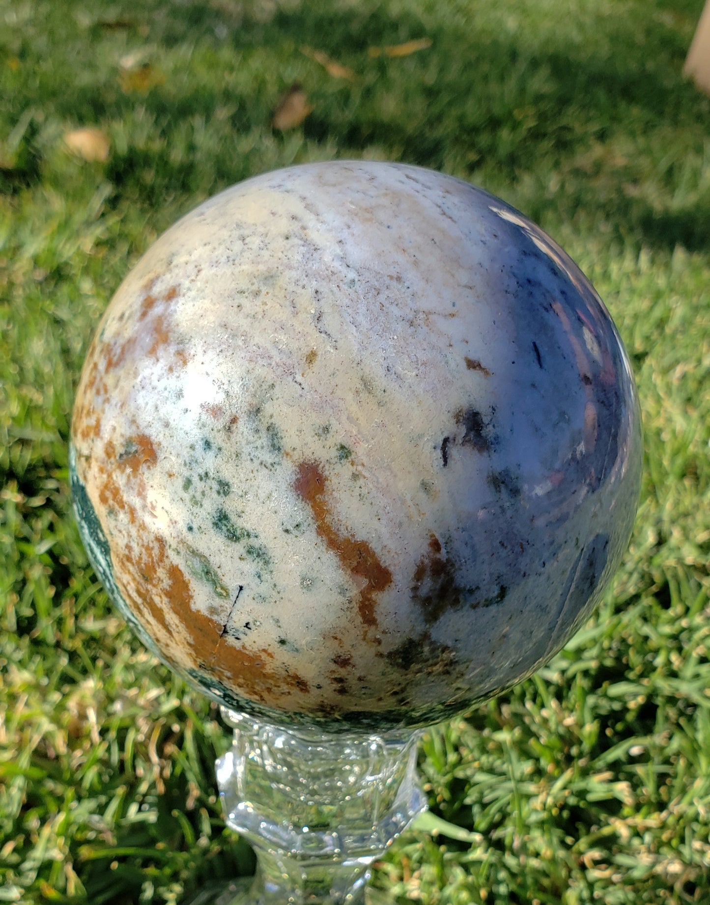 2 1/2 Pound Ocean Jasper Sphere