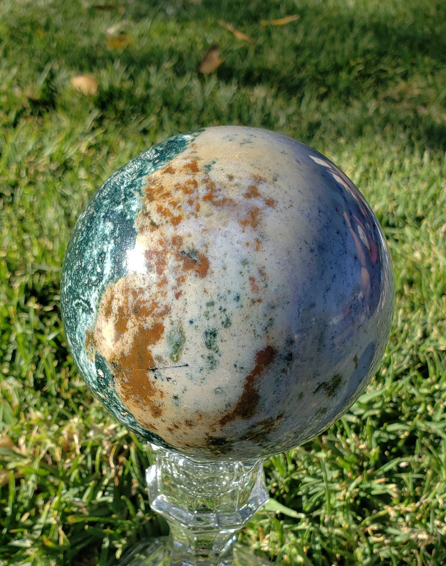 2 1/2 Pound Ocean Jasper Sphere