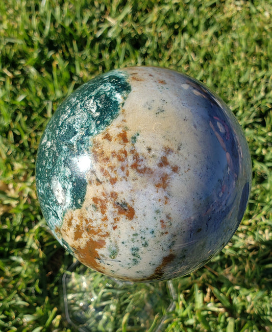 2 1/2 Pound Ocean Jasper Sphere