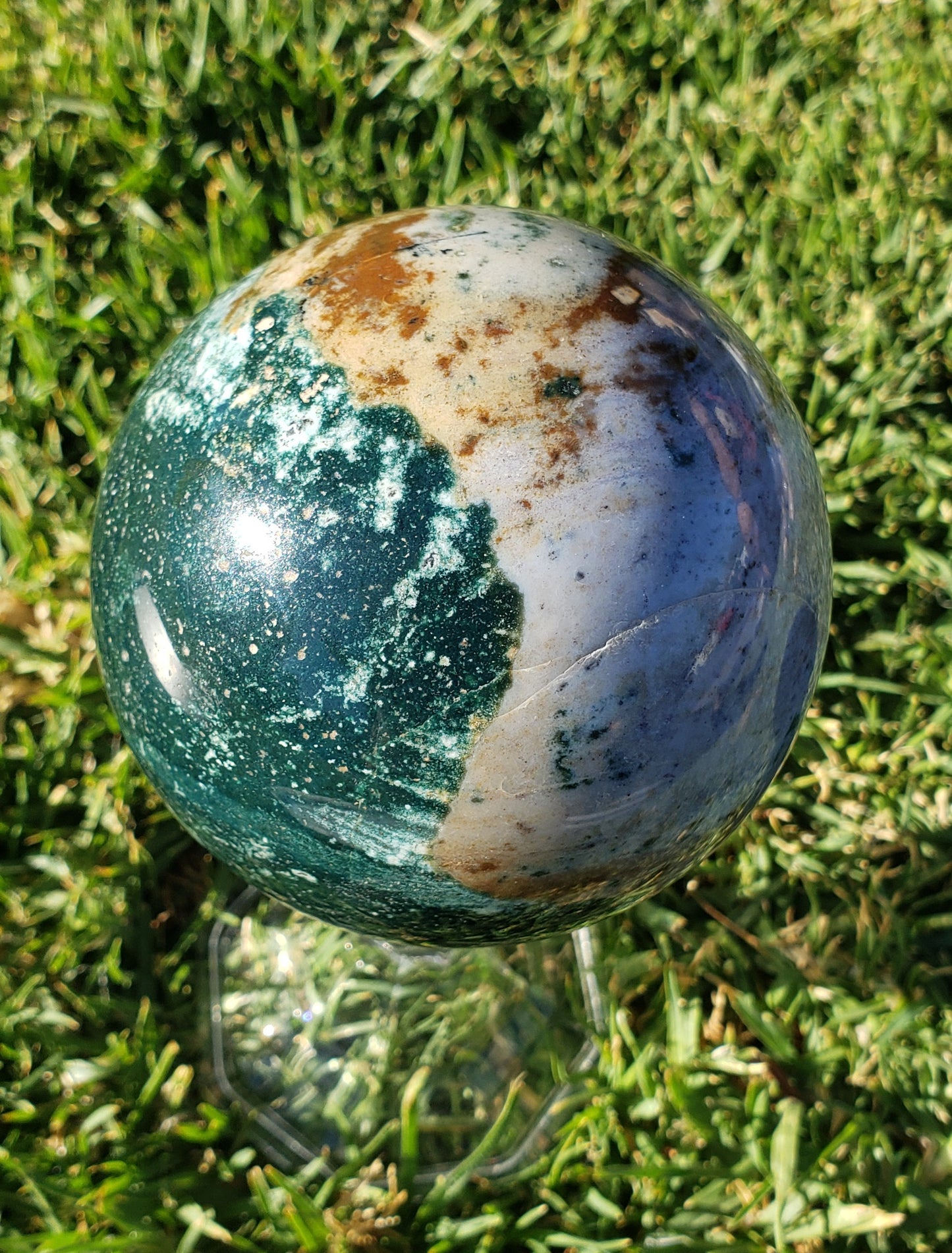 2 1/2 Pound Ocean Jasper Sphere