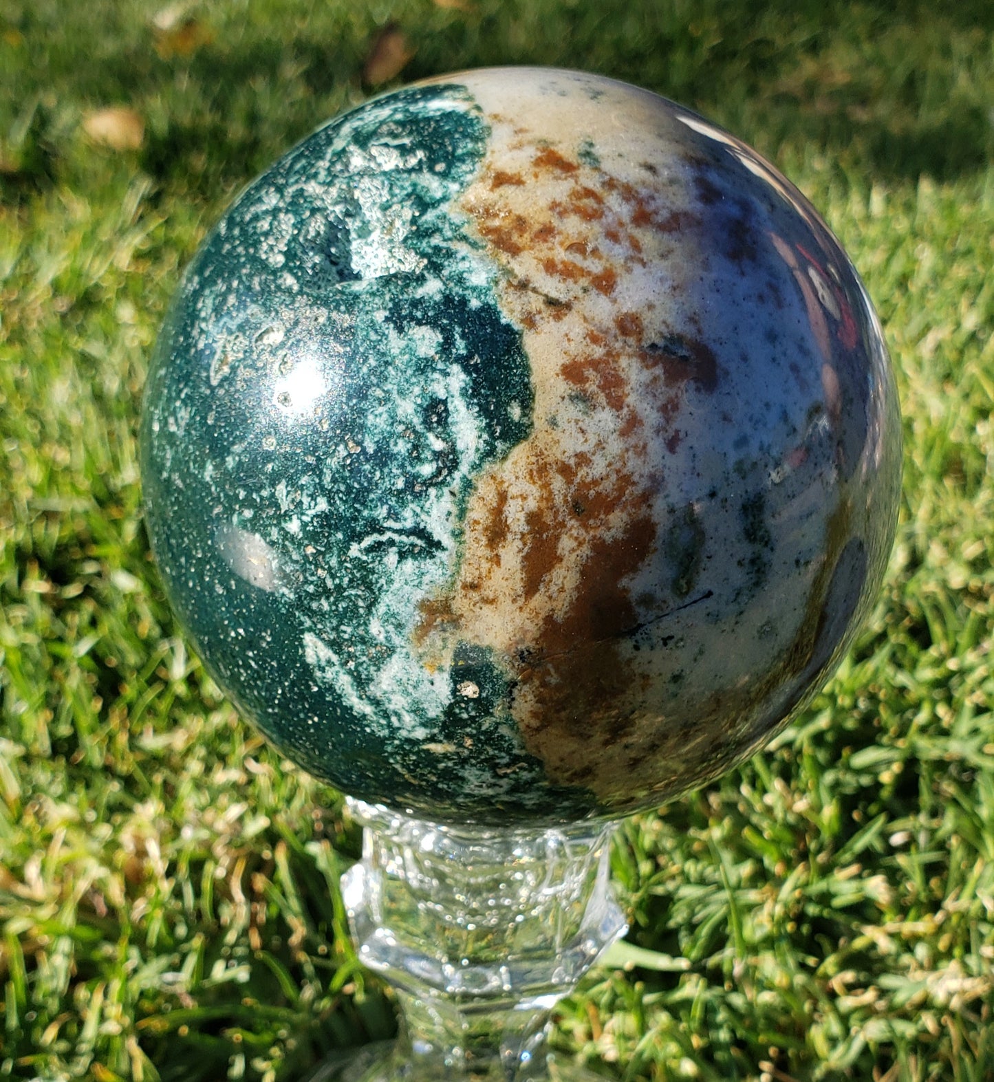 2 1/2 Pound Ocean Jasper Sphere