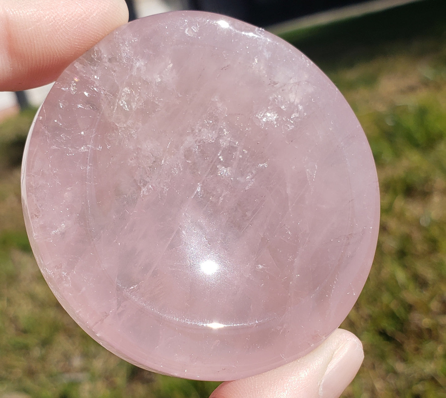 Rose Quartz Sphere Stand (1)