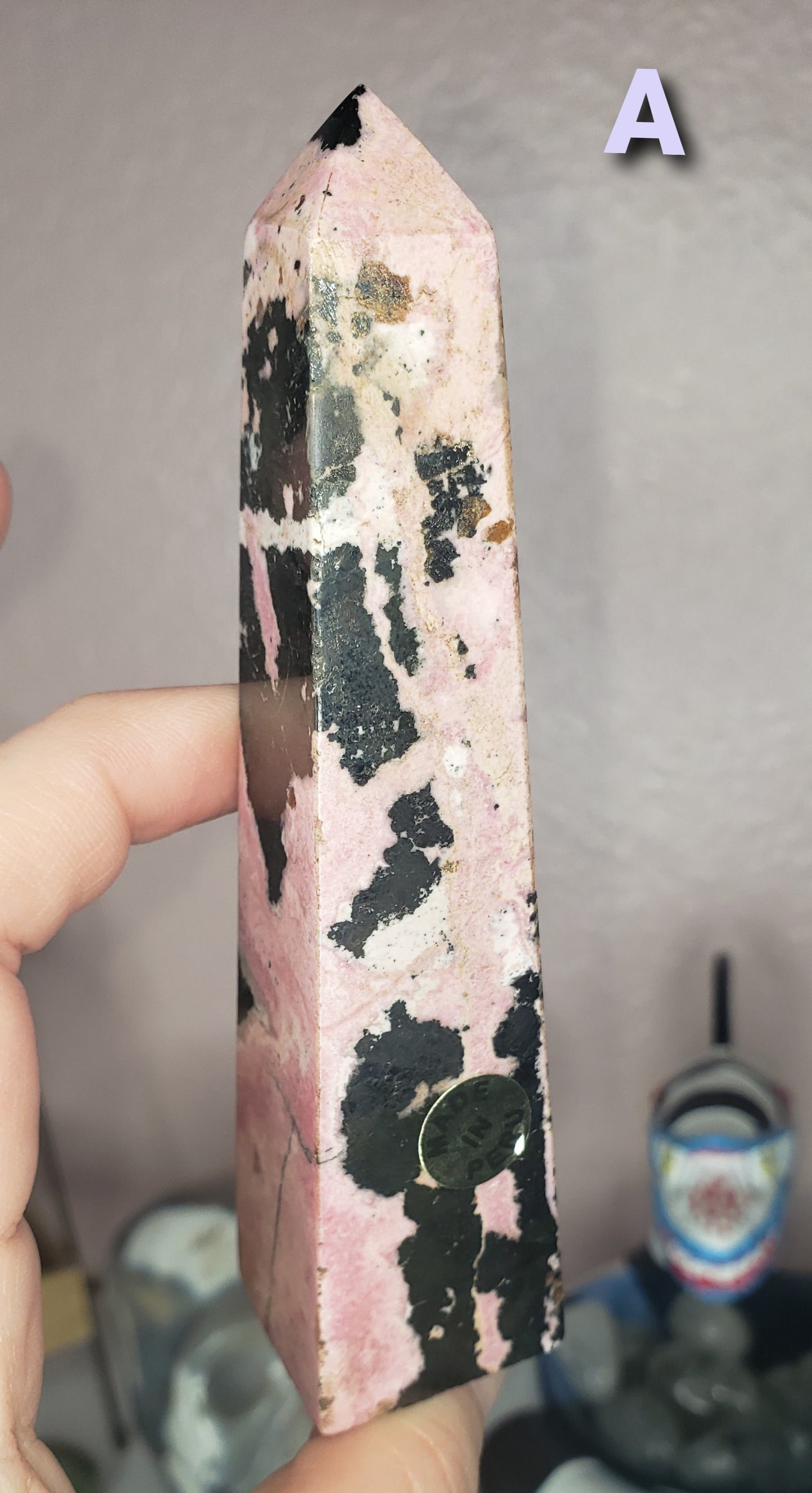 (1) Peruvian Rhodonite Tower