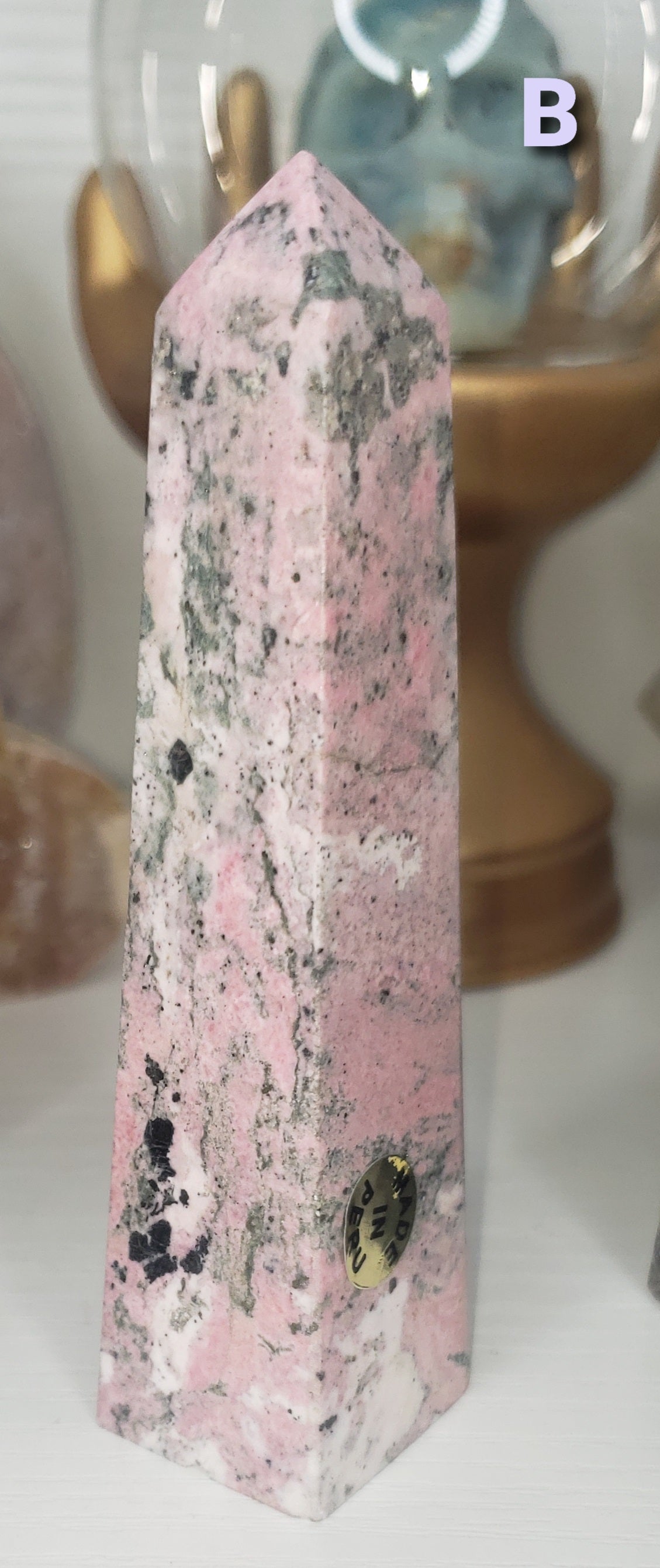 (1) Peruvian Rhodonite Tower