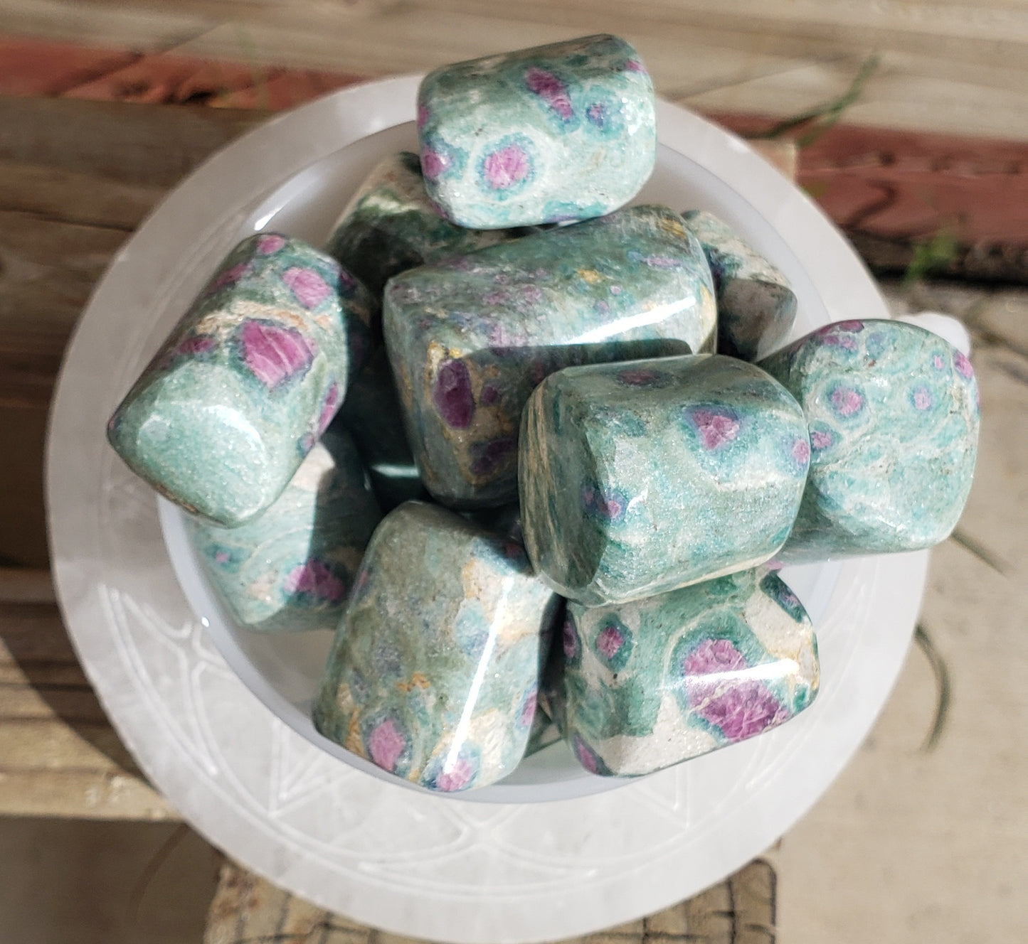 Ruby in Fuchsite Tumbled Stone